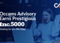 Occams Advisory Earns 9th Inc. 5000 Honor, Soars to No. 798 in 2025